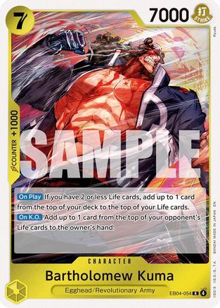 (EB04-054) Bartholomew Kuma - Adventure on Kami's Island - Foil