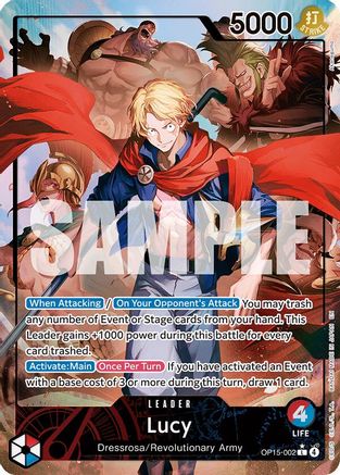 (OP15-002) Lucy (Alternate Art) - Adventure on Kami's Island - Foil