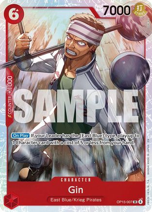 (OP15-007) Gin - Adventure on Kami's Island - Foil