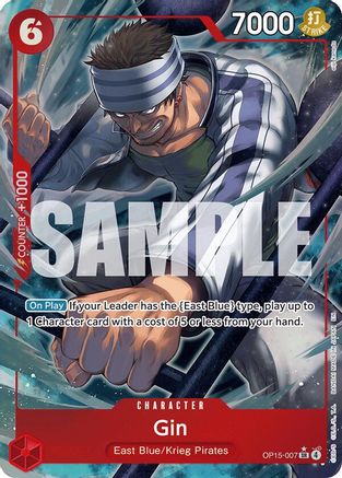 (OP15-007) Gin (Alternate Art) - Adventure on Kami's Island - Foil
