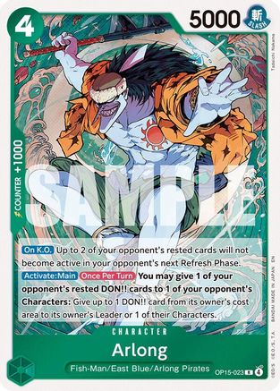 (OP15-023) Arlong - Adventure on Kami's Island - Foil