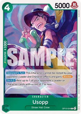 (OP15-024) Usopp - Adventure on Kami's Island - Foil