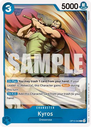 (OP15-042) Kyros - Adventure on Kami's Island - Foil