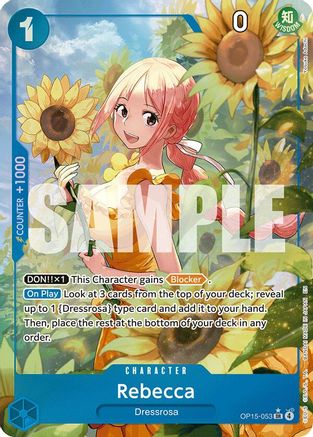 (OP15-053) Rebecca (Alternate Art) - Adventure on Kami's Island - Foil