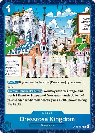 (OP15-057) Dressrosa Kingdom - Adventure on Kami's Island - Normal