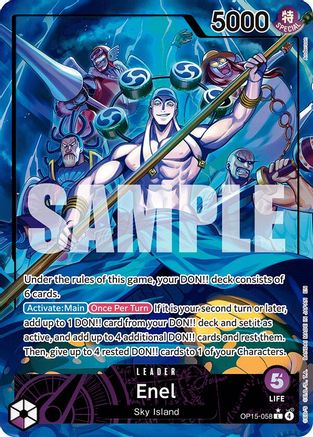 (OP15-058) Enel (Alternate Art) - Adventure on Kami's Island - Foil