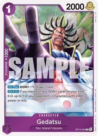 (OP15-063) Gedatsu - Adventure on Kami's Island - Foil