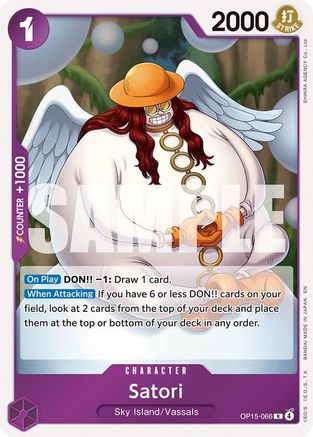 (OP15-066) Satori - Adventure on Kami's Island - Foil
