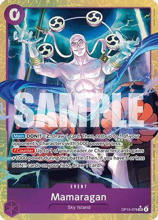 (OP15-078) Mamaragan (Alternate Art) - Adventure on Kami's Island - Foil