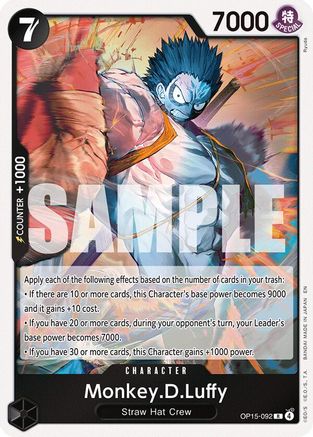 (OP15-092) Monkey.D.Luffy - Adventure on Kami's Island - Foil