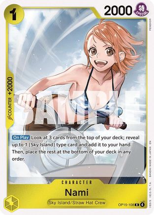 (OP15-108) Nami - Adventure on Kami's Island - Foil