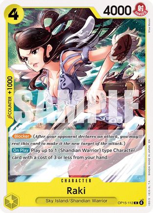 (OP15-112) Raki - Adventure on Kami's Island - Normal