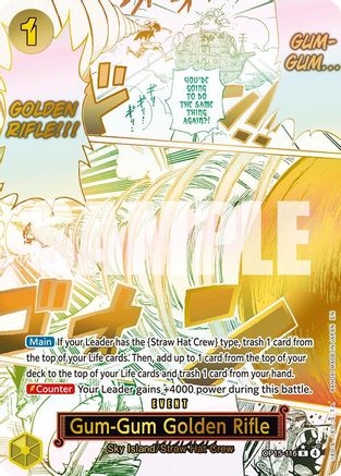(OP15-116) Gum-Gum Golden Rifle (Alternate Art) - Adventure on Kami's Island - Foil