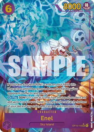 (OP15-118) Enel (Alternate Art) - Adventure on Kami's Island - Foil