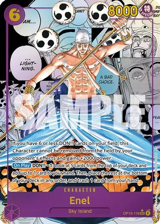 (OP15-118) Enel (Manga) - Adventure on Kami's Island - Foil