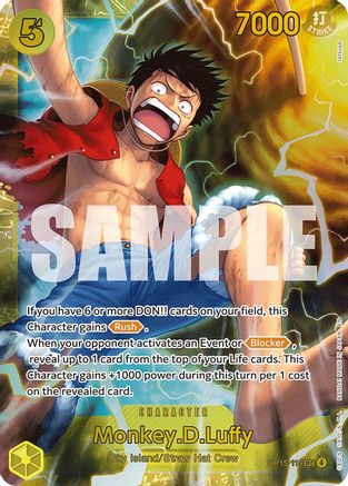 (OP15-119) Monkey.D.Luffy - Adventure on Kami's Island - Foil