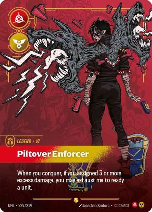 (229/219) Vi - Piltover Enforcer (Overnumbered) - Unleashed Foil