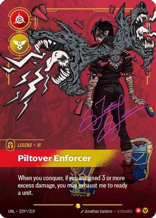 (229*/219) Vi - Piltover Enforcer (Signature) - Unleashed Foil