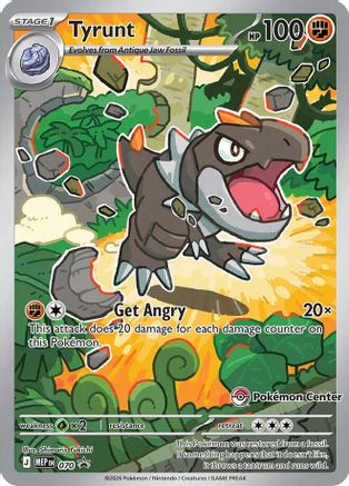 Tyrunt (Pokemon Center Exclusive) (70/null) - ME Mega Evolution Promo Holofoil - Promo