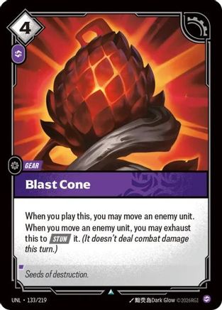 (133/219) Blast Cone - Unleashed Foil