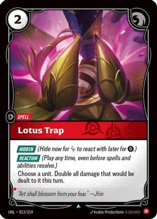 (013/219) Lotus Trap - Unleashed Foil