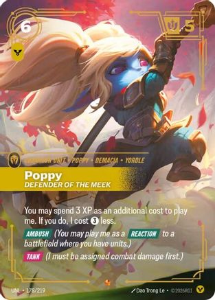 (178/219) Poppy - Defender of the Meek - Unleashed Foil