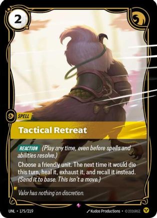 (175/219) Tactical Retreat - Unleashed Foil