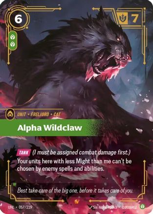 (057/219) Alpha Wildclaw - Unleashed Foil