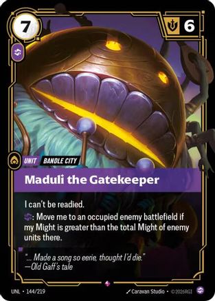 (144/219) Maduli the Gatekeeper - Unleashed Foil