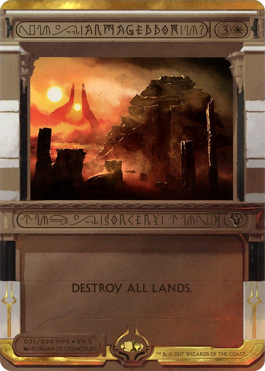 Armageddon (MP2-031) - Amonkhet Invocations (Borderless) Foil