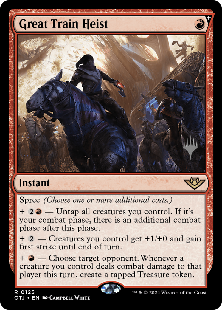 Great Train Heist  (PPOTJ-125P) - Outlaws of Thunder Junction Promos (Promo Pack) Foil