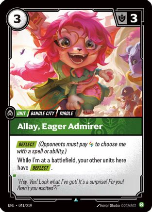 (041/219) Allay, Eager Admirer - Unleashed Foil