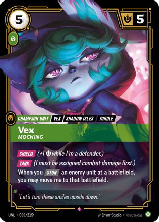 (055/219) Vex - Mocking - Unleashed Foil