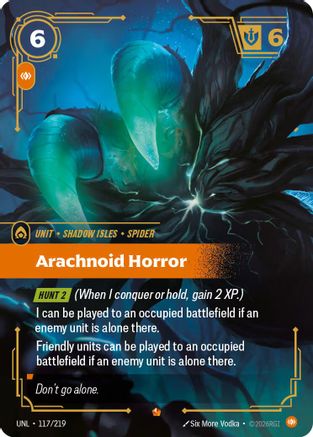 (117/219) Arachnoid Horror - Unleashed Foil