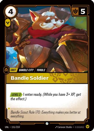 (151/219) Bandle Soldier - Unleashed Foil