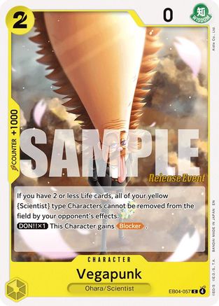 (EB04-057) Vegapunk - Adventure on Kami's Island Release Event Cards - Normal