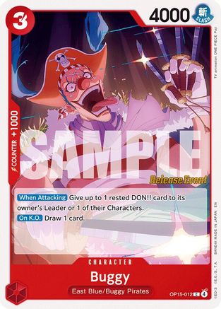 (OP15-012) Buggy - Adventure on Kami's Island Release Event Cards - Normal