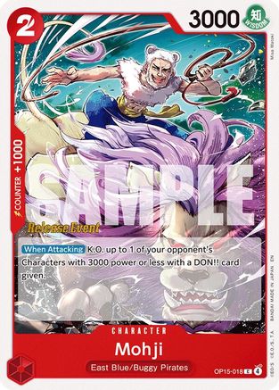 (OP15-018) Mohji - Adventure on Kami's Island Release Event Cards - Normal