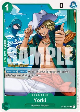 (OP15-034) Yorki - Adventure on Kami's Island Release Event Cards - Normal