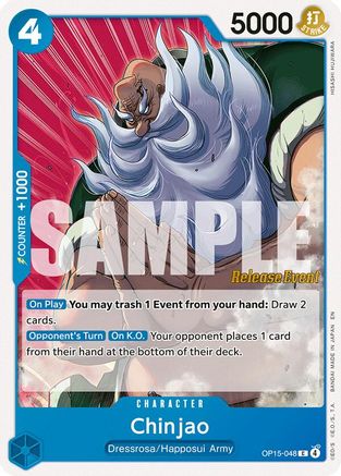 (OP15-048) Chinjao - Adventure on Kami's Island Release Event Cards - Normal
