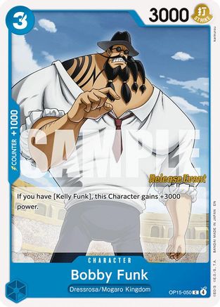 (OP15-050) Bobby Funk - Adventure on Kami's Island Release Event Cards - Normal