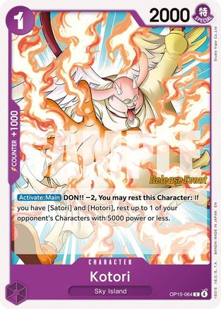(OP15-064) Kotori - Adventure on Kami's Island Release Event Cards - Normal