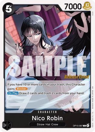 (OP15-087) Nico Robin - Adventure on Kami's Island Release Event Cards - Normal