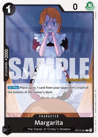 (OP15-091) Margarita - Adventure on Kami's Island Release Event Cards - Normal