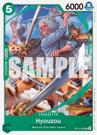 (OP15-030) Hyouzou - Adventure on Kami's Island Release Event Cards - Normal