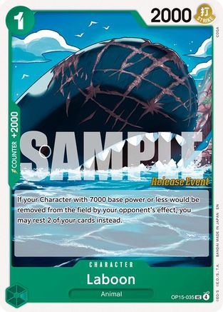(OP15-035) Laboon - Adventure on Kami's Island Release Event Cards - Normal