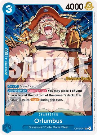 (OP15-041) Orlumbus - Adventure on Kami's Island Release Event Cards - Normal