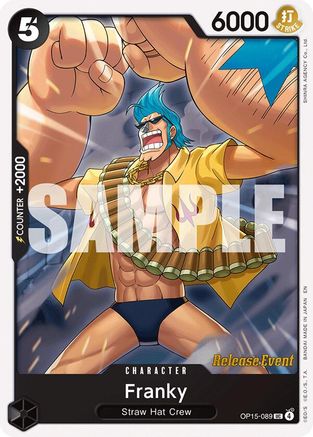 (OP15-089) Franky - Adventure on Kami's Island Release Event Cards - Normal