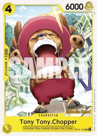 (OP15-107) Tony Tony.Chopper - Adventure on Kami's Island Release Event Cards - Normal