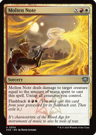 Molten Note (SOS-204) - Secrets of Strixhaven